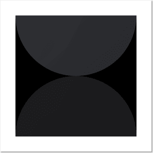 Black Elegant Geometric Abstract Pattern Posters and Art